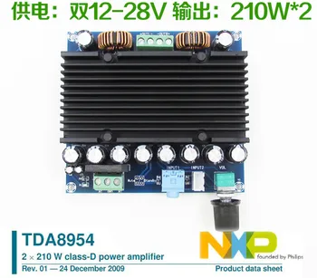 

XH-M251 super power digital power amplifier board TDA8954 core dual 210W+210W power supply 12-28V