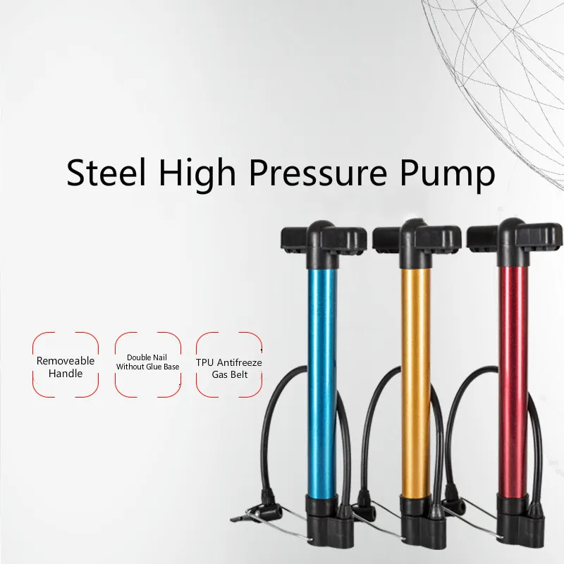 Wholesale Outdoor Riding Bicycle Bike Steel High Pressure Bicycle Pump