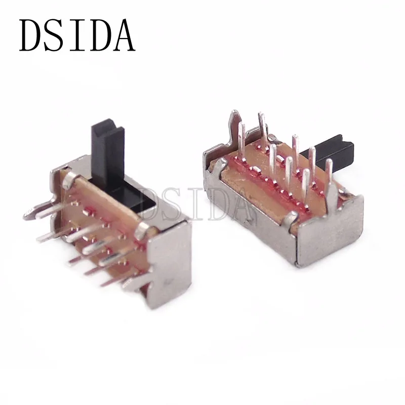 

20PCS SK23D07 8 Pin PCB 3 Position 2P3T DP3T Miniature Slide Switch Side Handle High 5mm