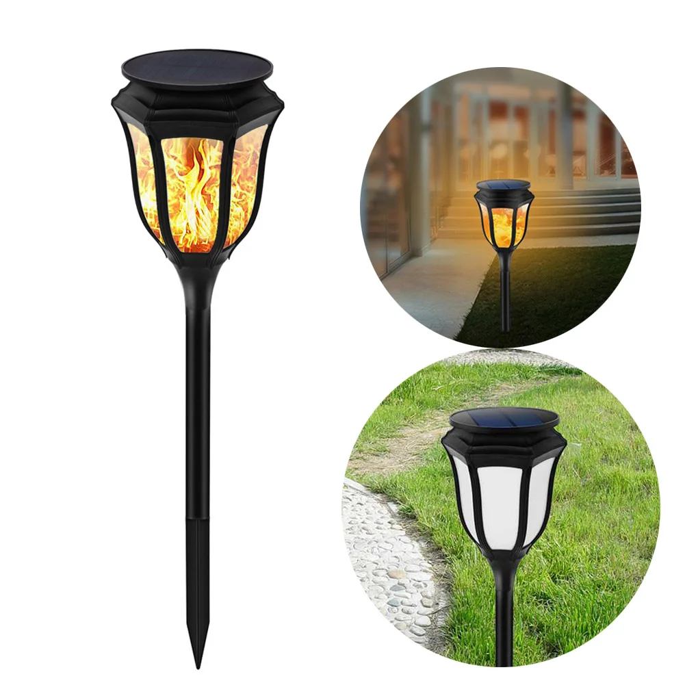 

Solar Path Torch Light Waterproof Christmas Decorative Flame Lighting Lamp Garden Pathway Yard 96 Leds Flickering Lights CLH@8