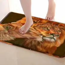 Два льва стиль Коврики для улицы, смешной Противоскользящий коврик для ванной, дверные коврики, дверные коврики под входную дверь