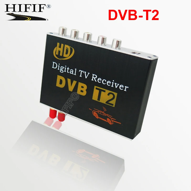 Автомобильное Цифровое ТВ-тюнер DVB-T2 двойной тюнер двойной чип Freeview ресивер мобильный ТВ коробка MPEG4 MPEG2 H264 1080 P высокое качество, гарантия