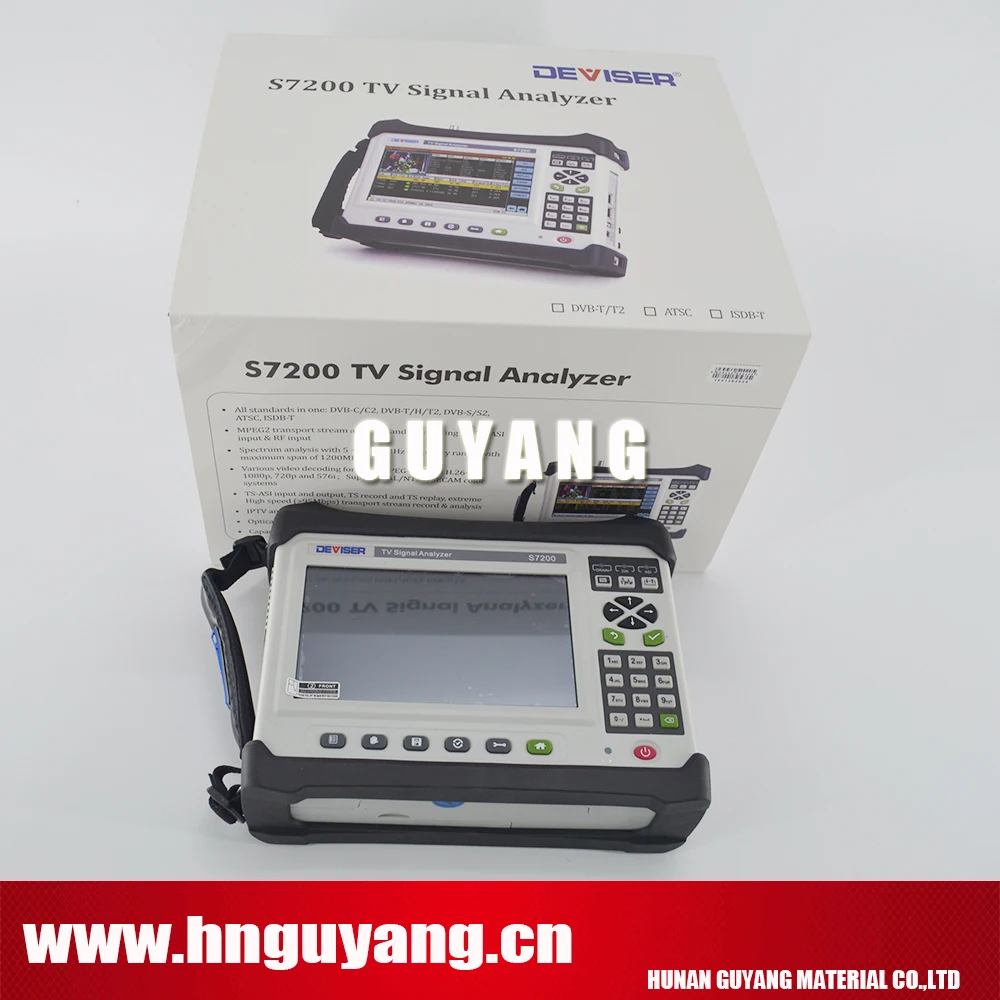 Цифровой спутниковый ТВ анализатор Deviser S7200 новая версия 2019 поддержка 4K H.265 с