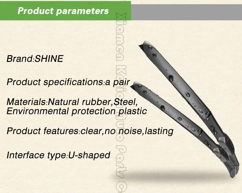 Лобовое Стекло автомобиля Щетка Стеклоочистителя Для Всех U тип щетки стеклоочистителя, Натуральный каучук,три-сегментарный тип, автомобильные Аксессуары,дворники,лезвия,стеклоочиститель,щетки стеклоочистителя,лезвие