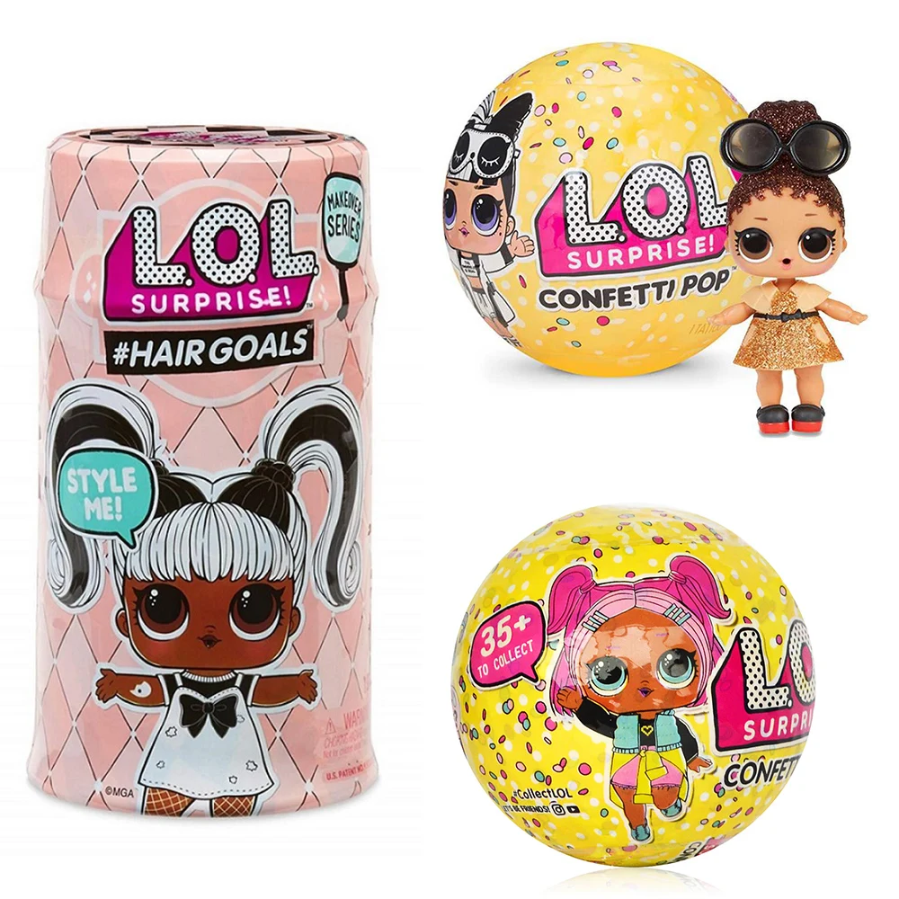 

Surprise LOLS Dolls Color Change Egg Confetti Pop Series Dress Doll Magic Ball Action Figure Kids Toys For Children Christmas