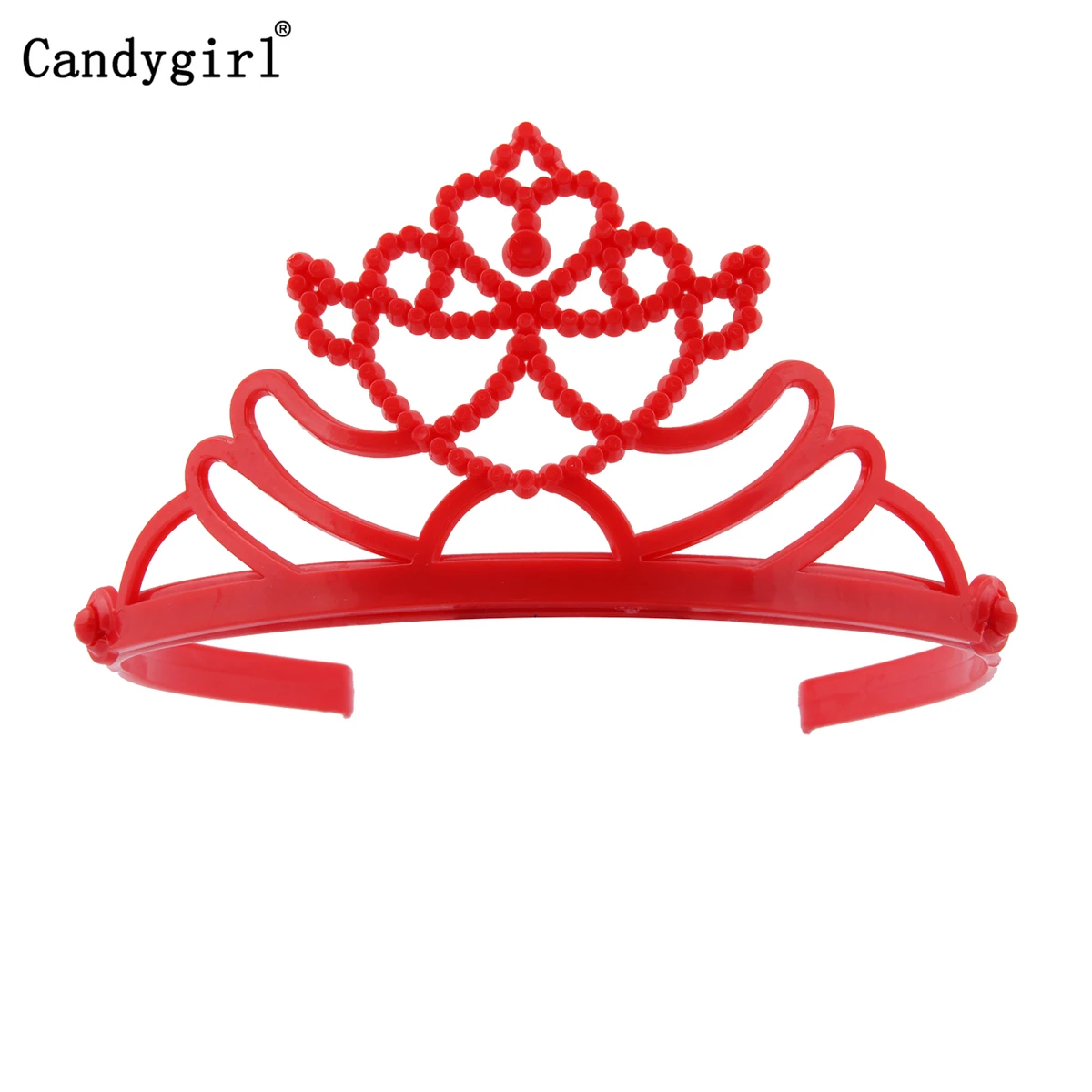 6 шт. Candygirl пластиковая повязка-корона для маленьких девочек Детская тиара обруч для волос аксессуары, лента для волос головной убор DIY