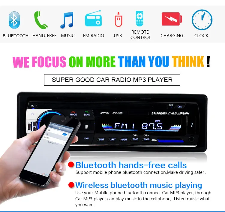 Brand new Multifunction Autoradio Car FM Radio Audio Stereo In Dash MP3 Player Aux Input Receiver USB Disk SD Card with Remote Brand new Multifunction Autoradio Car FM Radio Audio Stereo In Dash MP3 Player Aux Input Receiver USB Disk SD Card with Remote