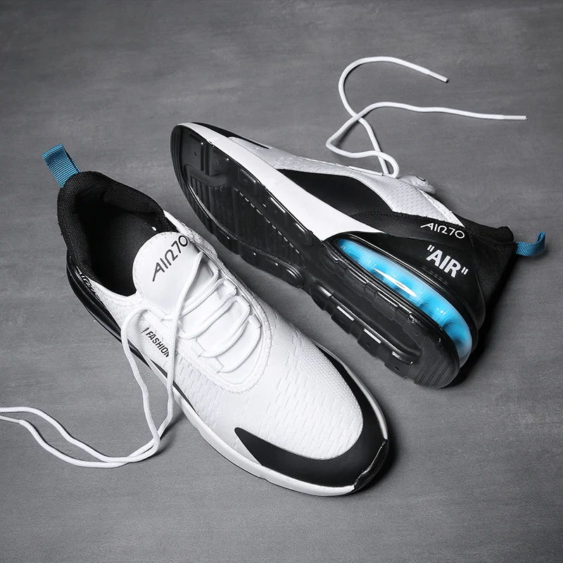 

2019 Men Air Cushion Sneakers Fashion Casual Shoes Men Trend Breathable Sneakers Light Air Lace Up Unisex Shoes Men