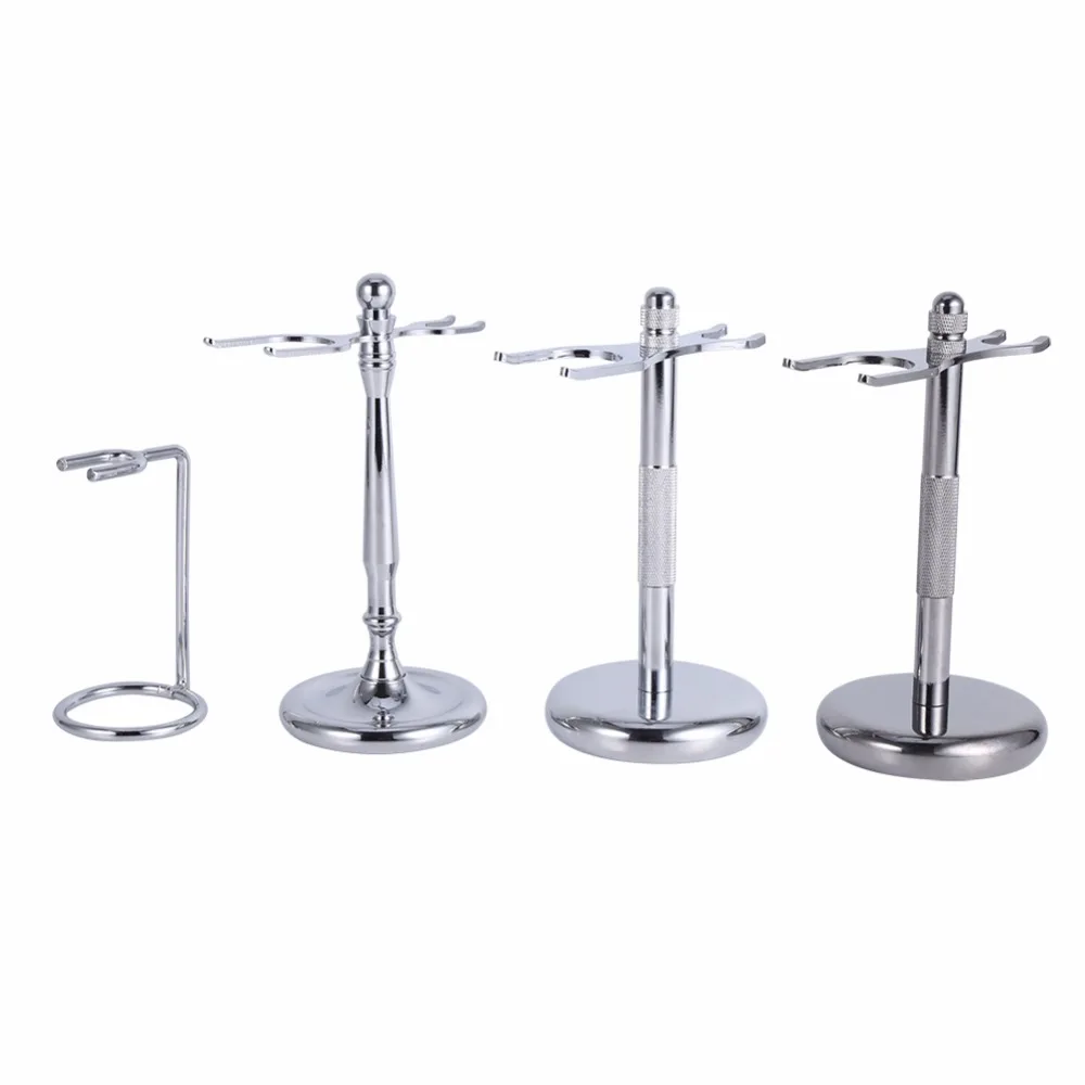 

4 Types Fashionable Alloy Shaving Tool Stand Rack Frame Razor Brushes Holder
