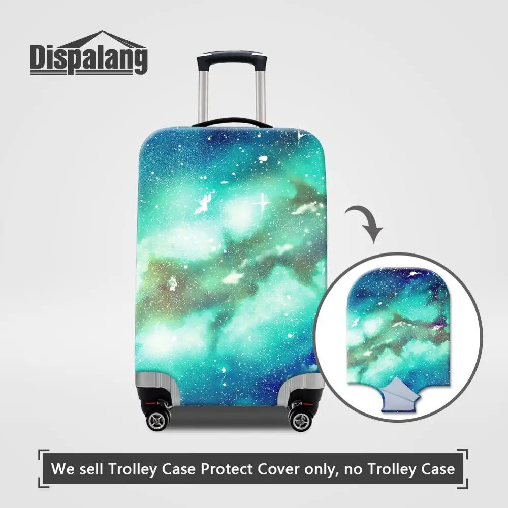 Dispalang чемодан защитные чехлы Вселенная пространство эластичный стрейч чемодан пылезащитный чехол для 18-30 дюймов чехол Аксессуары для путешествий - Цвет: Коричневый