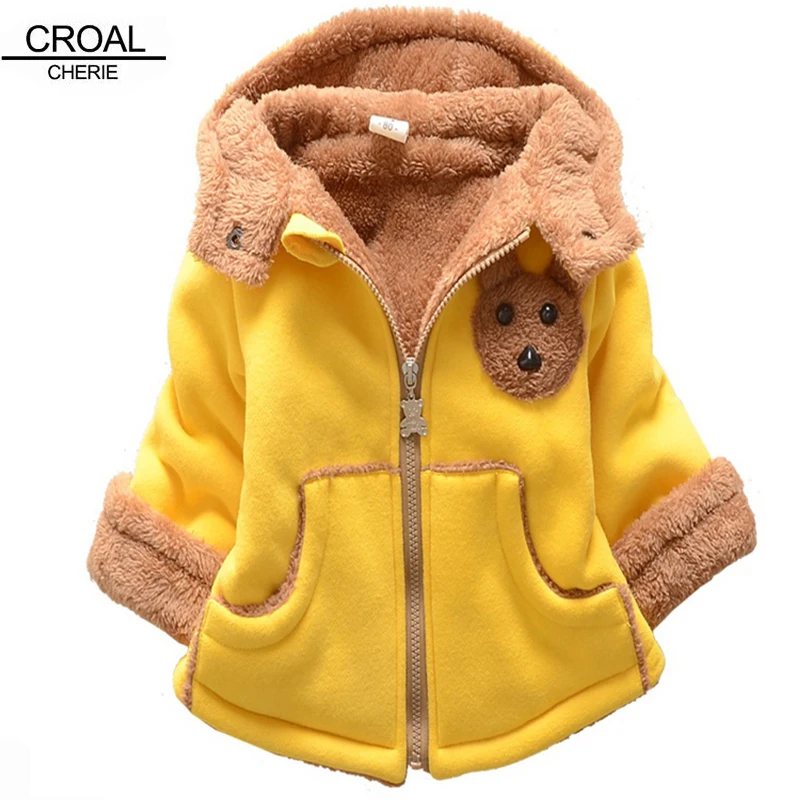 80-120cm Cute Mouse Baby Winter Jackets And Coats Animal Toys Thickened Newborn Baby Boy Clothing Infant Boy Coats Outerwear