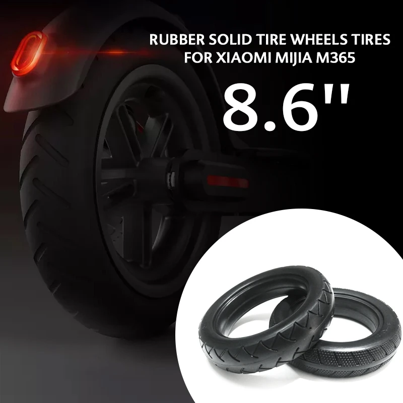 

New 8.5'' Rubber Solid Tire Wheels For Xiaomi Mijia M365 Electric Scooter 81/2*2 Tire Thicken Antiskid Wheels Tires Parts 1Pc