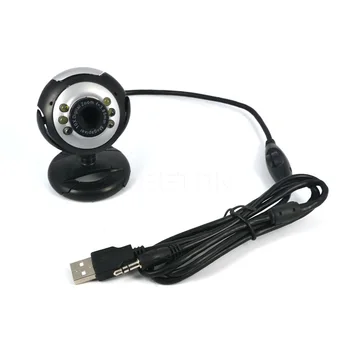 

Hot USB 2.0 Digital HD Webcam Camera 30.0 Mega Pixels 6 LED Web Cam With Mic Microphone For Skype For MSN PC