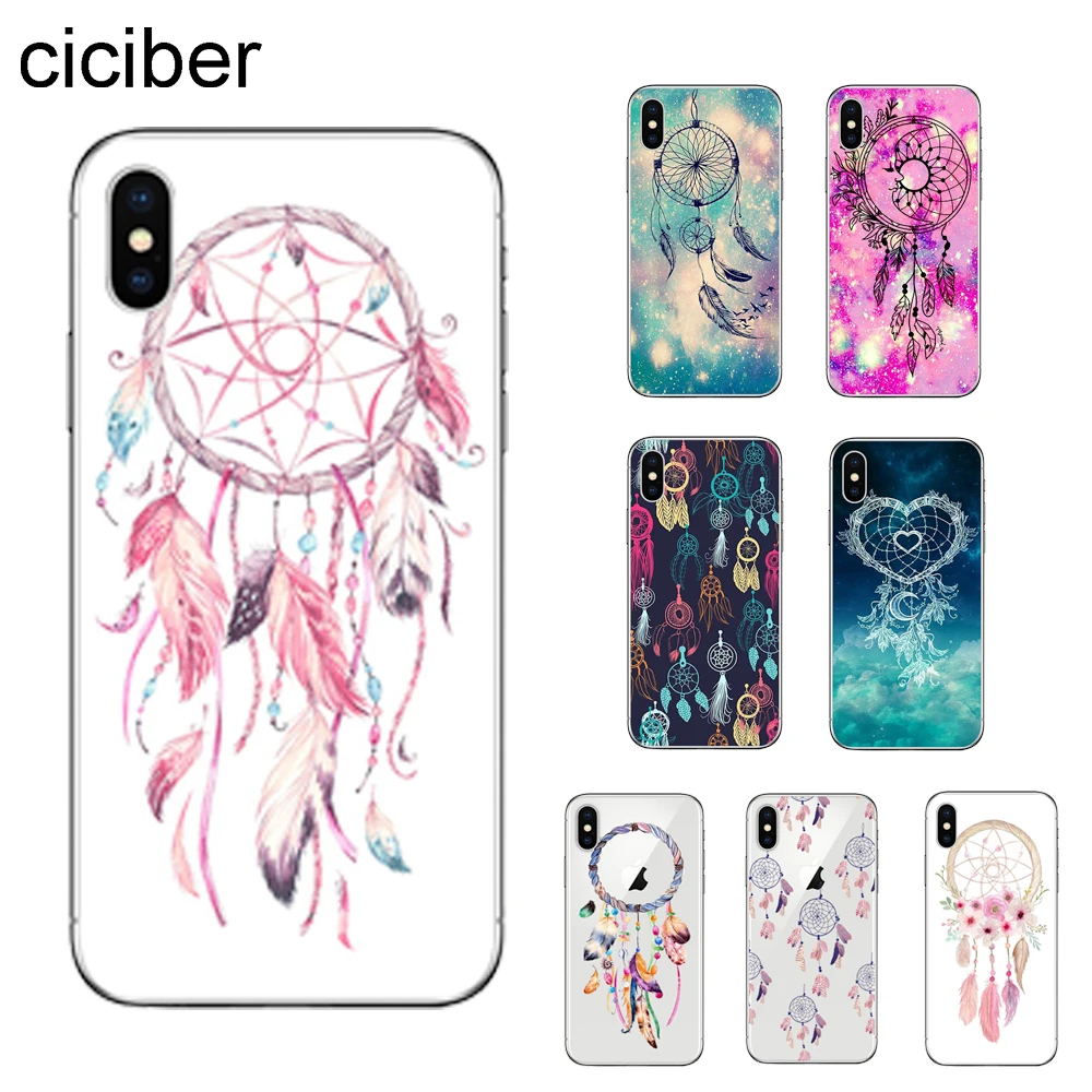 

ciciber Multicolored Retro Flower Dreamcatcher Phone Case For Apple iPhone 11 Pro Max X XR XS MAX 7 8 6 6s Plus 5 5S SE Soft TPU