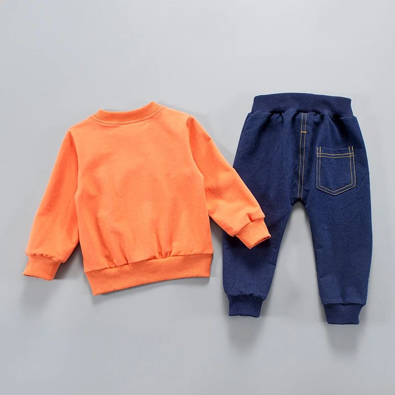 

High Quality Spring Autumn Toddler Baby Boys Clothing Sets Long Sleeve + Pants Casual baby boy girl clothes 2pcs