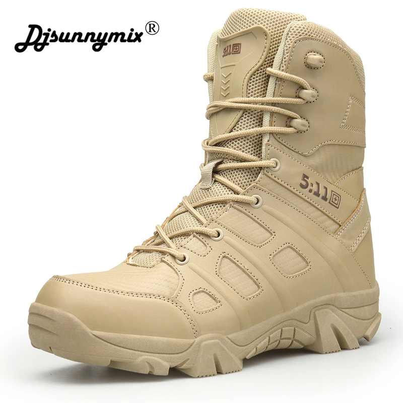 Military Tactical Combat Outdoor Sport Army Men Boots Desert Botas Hiking Autumn Shoes Travel Leather High Boots Male Military Tactical Combat Outdoor Sport Army Men Boots Desert Botas Hiking Autumn Shoes Travel Leather High Boots Male