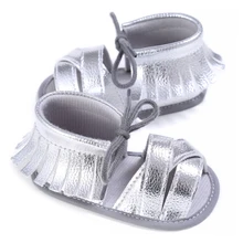 ABWE лучшие продажи подошва Нескользящие летние ботинки для малышей обувь серебро M