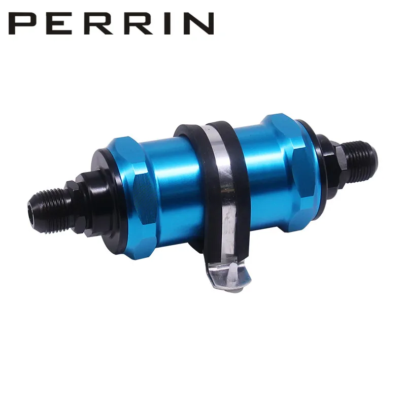 Preto do Filtro de Combustível E85 do An6 An10 com Elemento de Aço Inoxidável de 100 Etanol Inline Mícrons - An8 6 Filtros de combustível