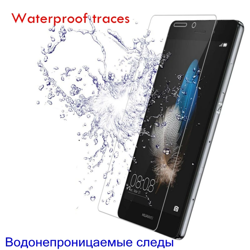 Закаленное стекло для Huawei Honor Y6II Y6 II 2 и 6 искусственная кожа задняя защита экрана