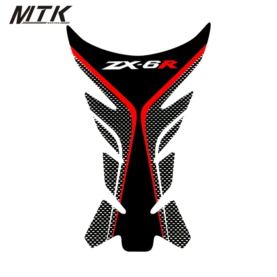 

MTKRACING 3D ADESIVI Sticker Decal Emblem Protection Tank Pad Cas Cap Fit KAWASAKI NINJA ZX-6R