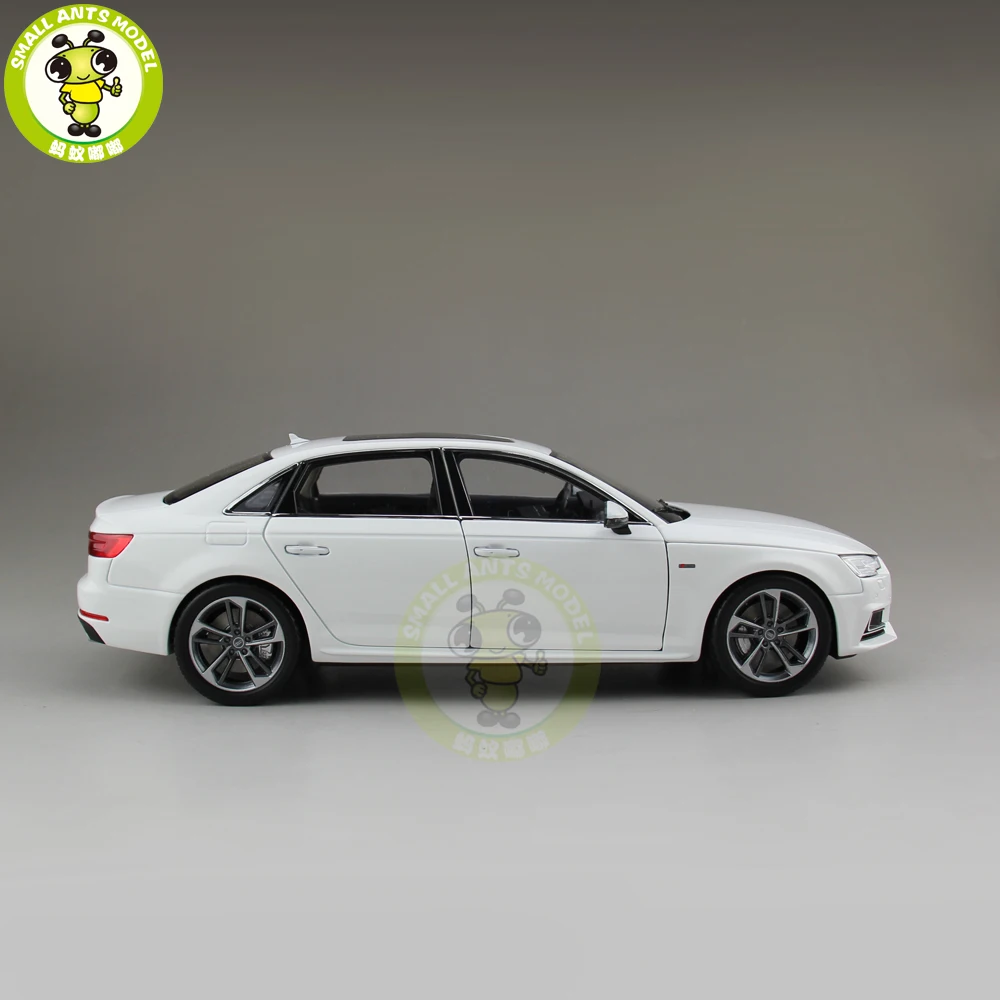 1/18 Audi A4 A4L литая под давлением металлическая модель автомобиля игрушка для мальчиков и девочек детская коллекция подарков Белый