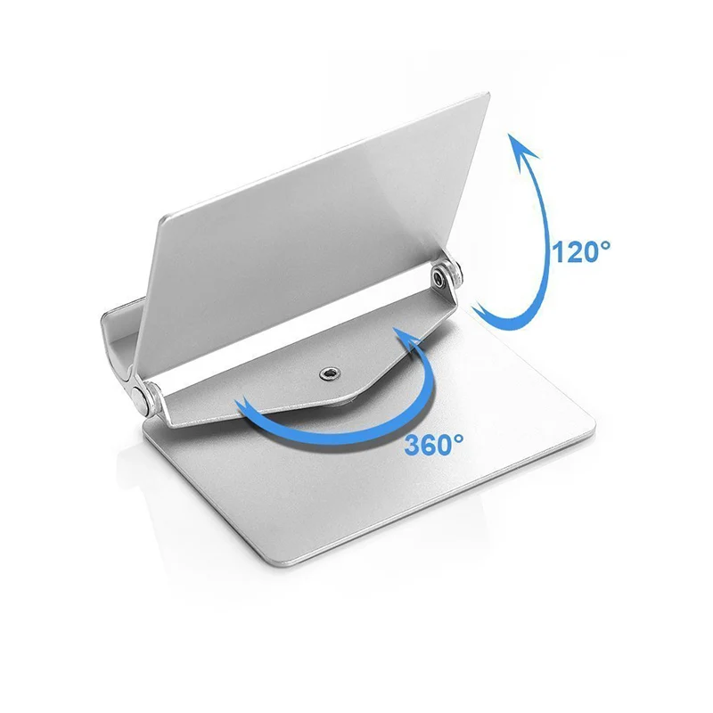  Tablet PC & Mobile Phone Stand Holder 360 Degree Rotate Aluminum Alloy Desktop Lazy Support Folding