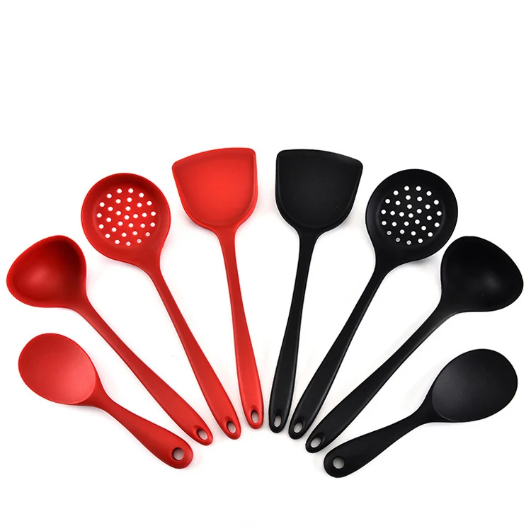 

Silicone Kitchenware 4 pieces of Sets Kitchen Tools Non Stick Cooking Spoon Scoop