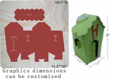 House box die cutting board & Wooden dies fit Big Shot// Scrabooking Box
