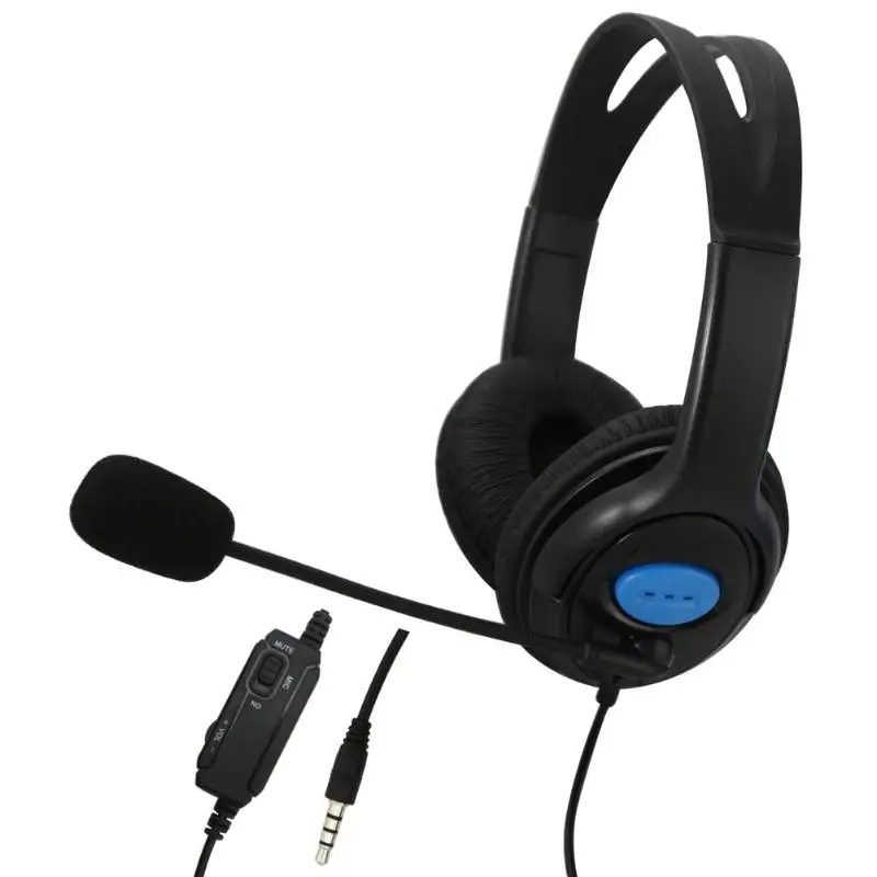 Gamer Headset Headphones for PC Computer 3 5mm Jack Handsfree Headset with Mic Microphone Wired for PS4 Sony PlayStation 4 PS4