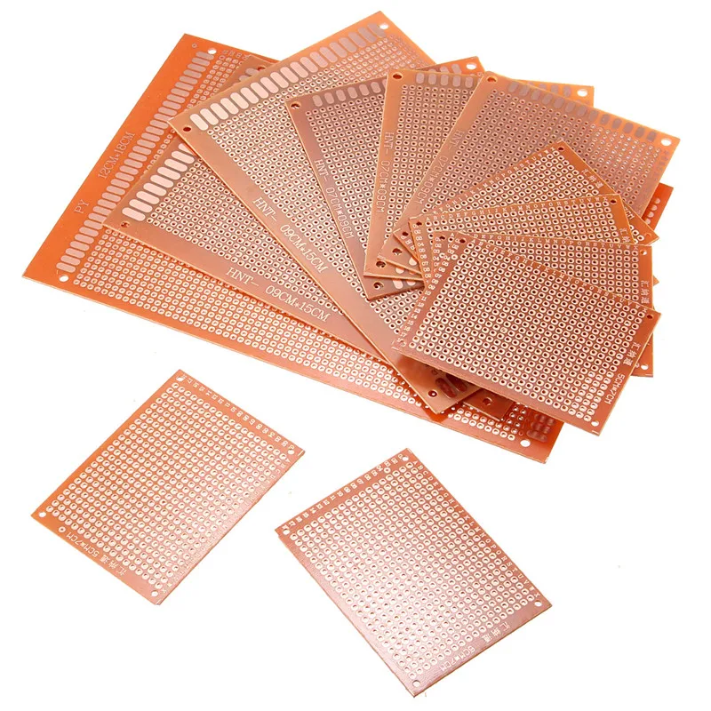 

Universal Electronic Circuit Breadboard 12pcs/Set Prototyping PCB Printed Circuit Board Prototype Stripboard DIY Copper Plate