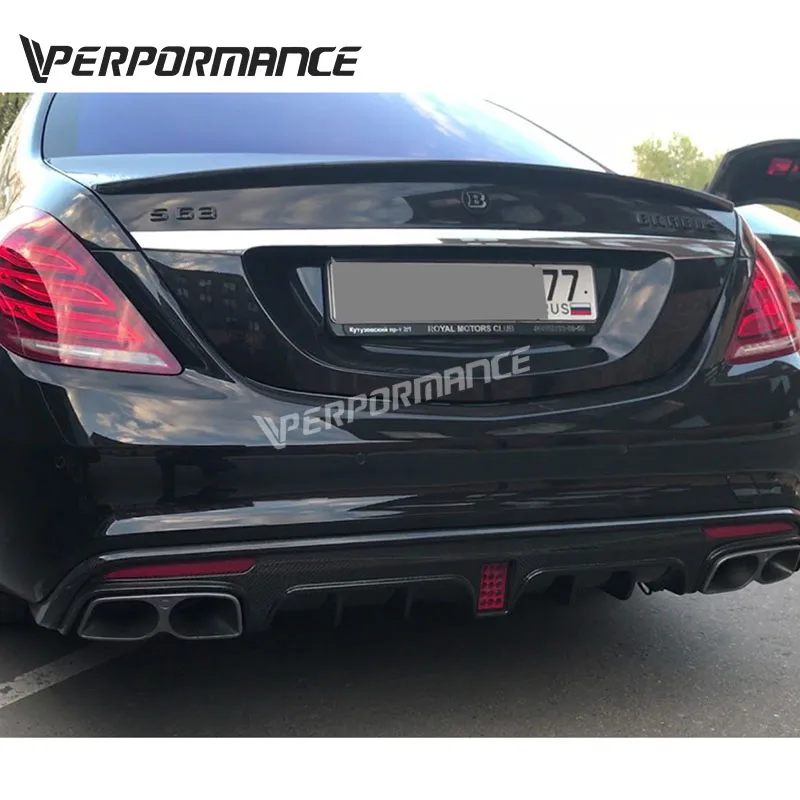 Наконечники глушителя W222 S63 S65 наконечники BRear B Design труба для разрядный глушитель