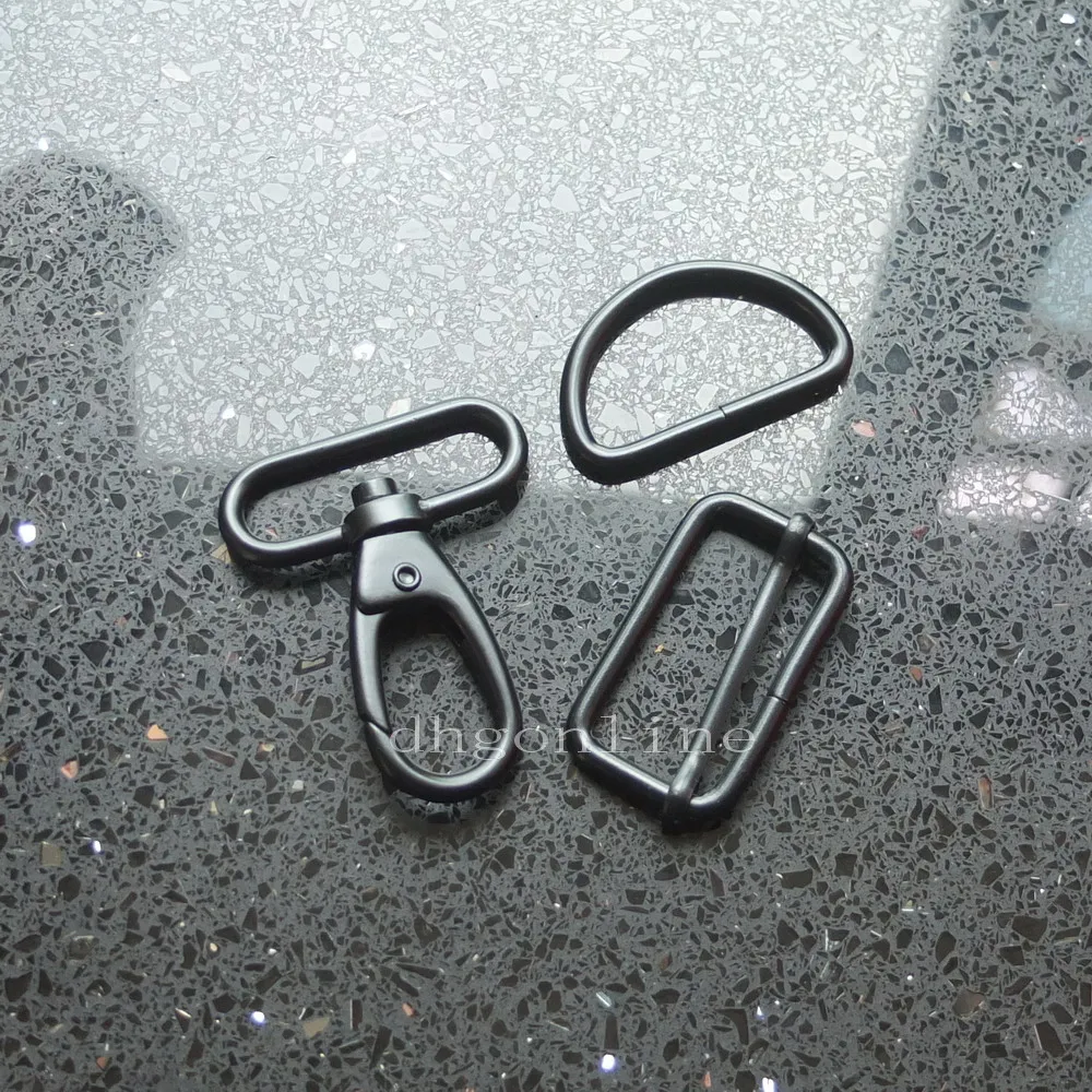 2 Sets 1.5" 38mm Swivel Snap Hook Clip Triglides D Ring Strap For