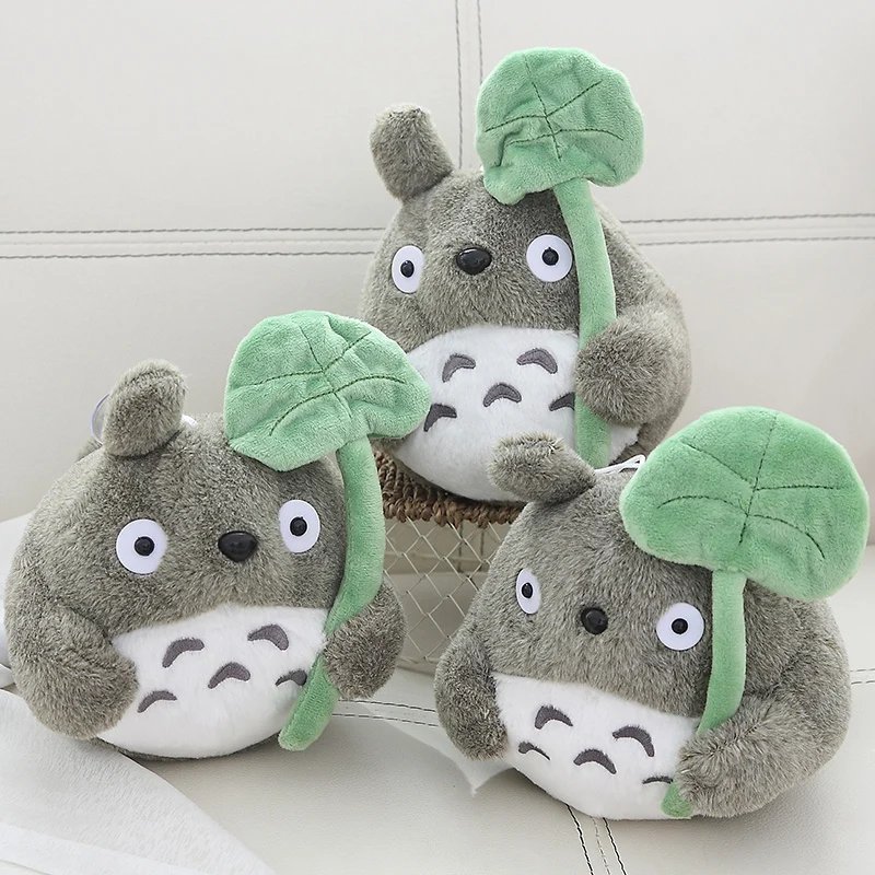 

20cm Cartoon Movie Soft TOTORO Plush Toy Cute Stuffed Lotus Leaf Totoro Kids Doll Toys For Fans