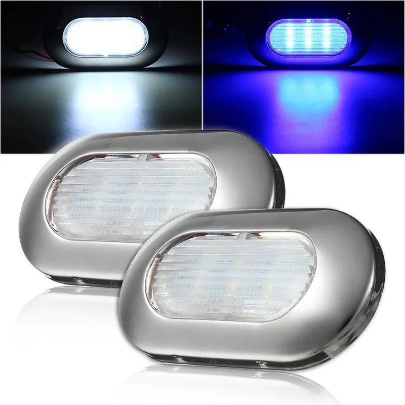1 2 Вт светодиодный ная лампа 2835SMD из нержавеющей стали якорный фонарь