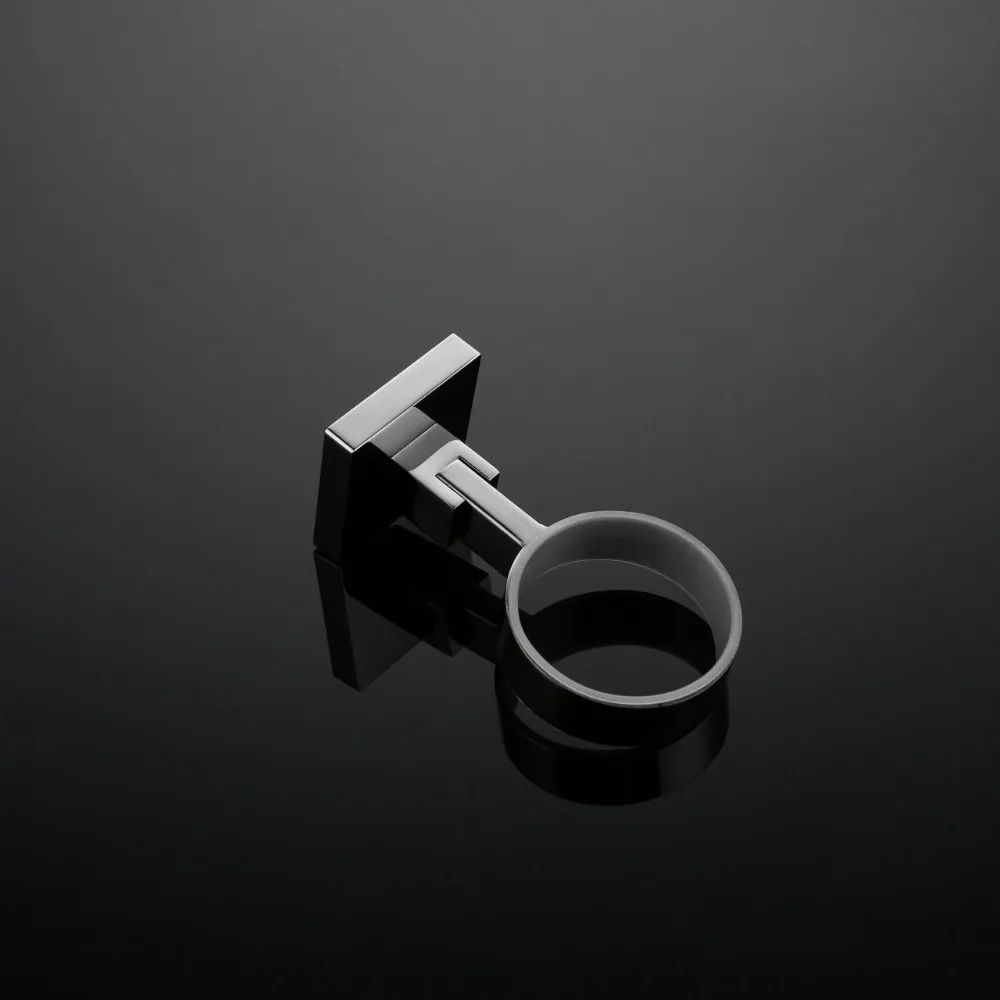 New Single cup holder 304 Stainless steel toothbrush cup holder Simple bathroom mouth Bathroom accessories 9176K