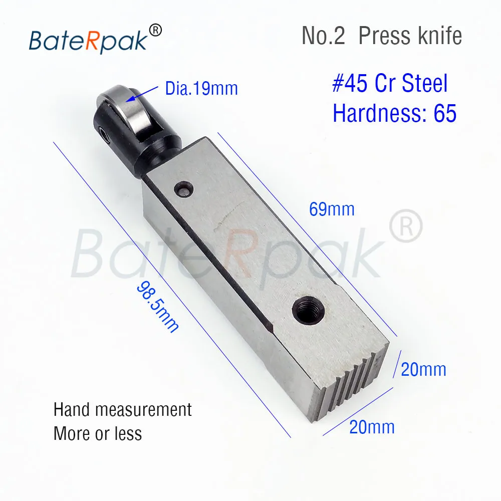 BateRpak полуавтоматическая обвязочная машина частей, обвязочная машина резки ножа - Цвет: 45 Cr No.2