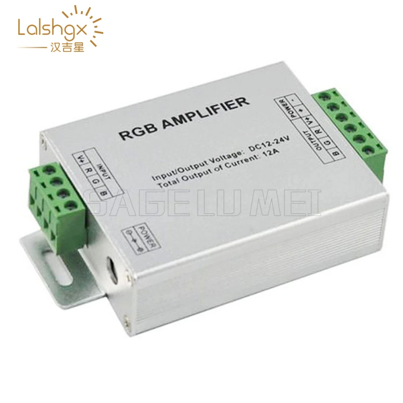 1 шт. DC12V-24V 12A RGB Усилитель контроллер усилитель сигнала для 3528SMD 5050SMD RGB светодиодные ленты светильник