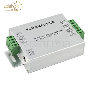 

1pcs DC12V-24V 12A RGB AMPLIFIER Controller Signal Amplifier For 3528SMD 5050SMD RGB LED Strip Light