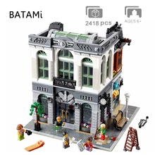 Модель, конструкторные блоки, Детские кубики, игрушки, совместимые с создателей города улица дома 15001 15002 15003 15004 15005 15006 15007 15008