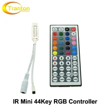 LED RGB Controler DC12V Mini 44Key IR Remote Controller For 3528 5050 RGB LED Strip.