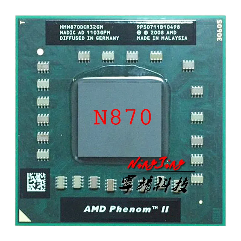 Трехъядерный процессор AMD Phenom II, мобильный процессор N870 2,3 ГГц, трехъядерный процессор с тремя резьбами, HMN870DCR32GM разъем S1