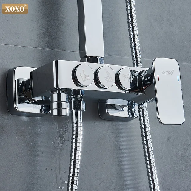 Modern Style Automatic Button Shower Faucet 4