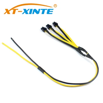 

XT-XINTE S7/S9 to Triple 3X PCI-E PCIe PCI Express 6Pin Graphic Card Splitter Power Cable Cord for BTC miner Machine 12AWG+18AWG