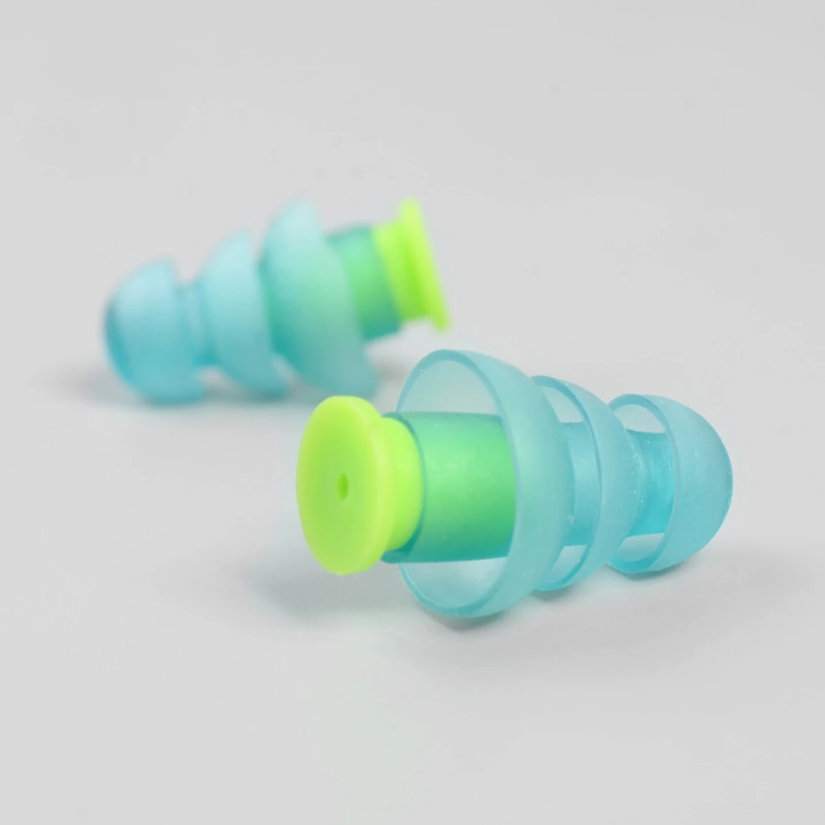 1 Pair Reusable Noise Cancelling Silicone Earplugs Concerts Musicians Motorcycles Hearing Protection Sleep Care