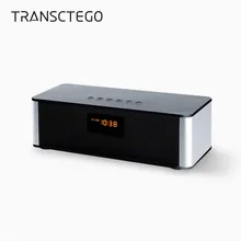 TRANSCTEGO Беспроводная Bluetooth Динамики настольных компьютеров сабвуфер FM радио Будильник мобильного телефона стерео Поддержка карт