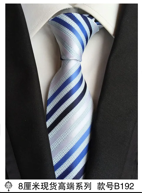 Мужские модные галстуки, черный галстук, аксессуары для одежды, Gravata hombre corbata Vestidos, мужской галстук, шелковый платок из полиэстера - Цвет: B192