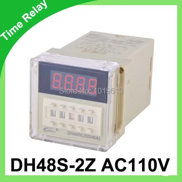 

digital time relay with Socket DH48S-2Z AC1100V 0.01S- 99H99M