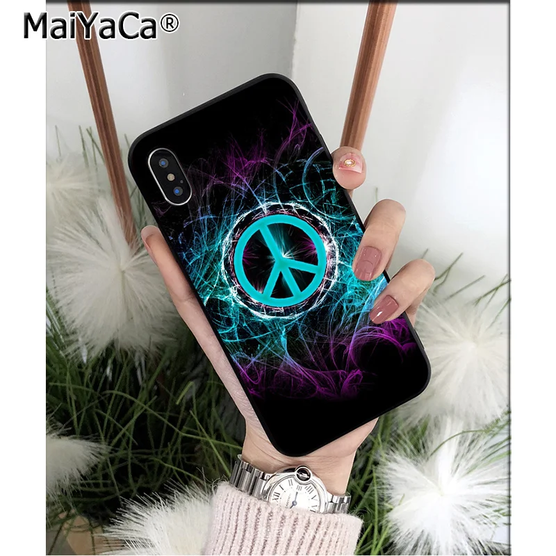 Силиконовый чехол MaiYaCa для Apple iPhone 8 7 6 6S Plus X XS MAX 5 5S SE XR|Чехлы-накладки| |