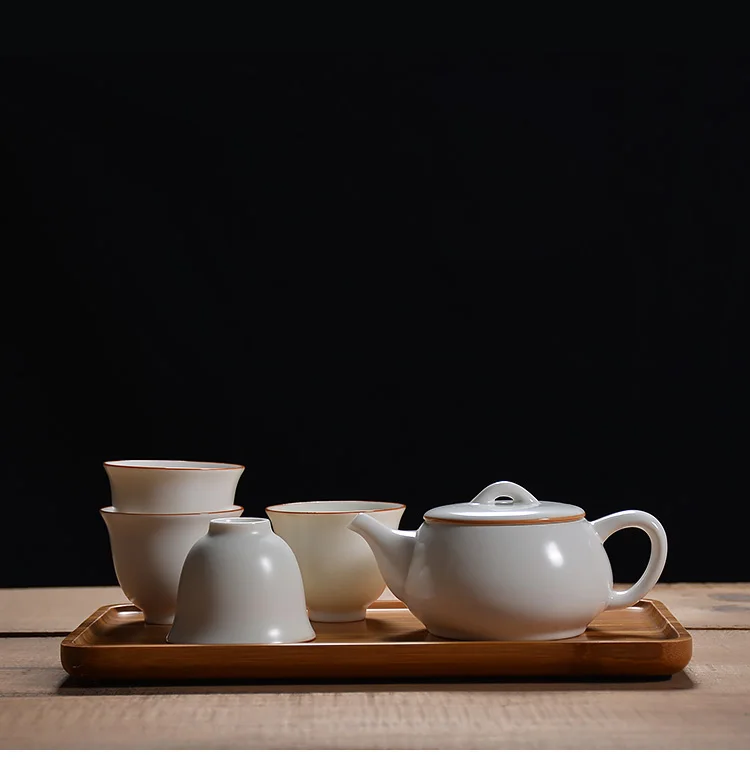 TANGPIN керамический чайник чайная чашка из фарфора китайский чайный набор кунг-фу с бамбуковым поддоном