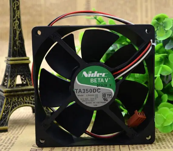 NIDEC Вентилятор питания IWA 12V 0.27A 90*90*25 9 см 3 провода шасси | Компьютеры и офис